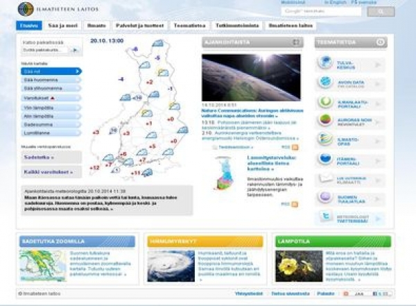Сайт финского метеорологического института